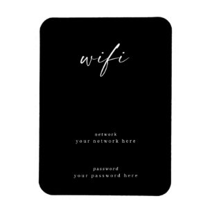 Íman Sinal Wifi para a sala de convidados 4x6 Framable