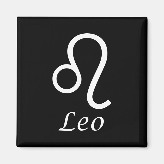 Íman Sinal Zodiac "Leo" (Frente)