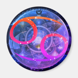 Íman Sinal Zodíaco do Cancer Redondo