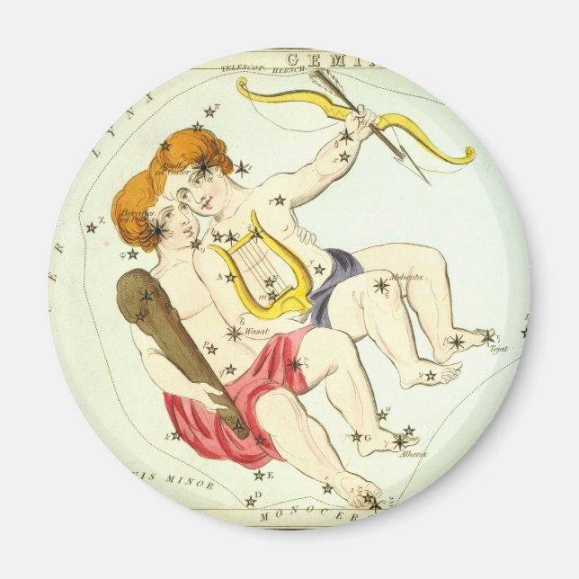 Íman Sinal Zodíaco: Gemini (Frente)