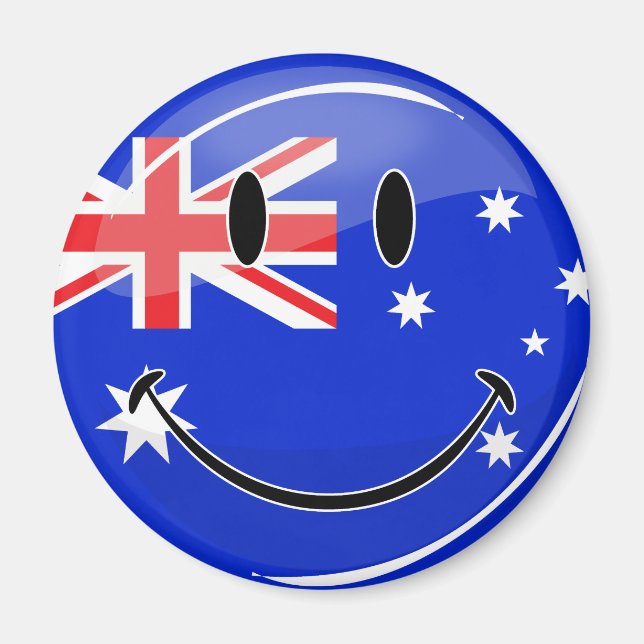 Íman Sinalizador Australiano Glossy Smiling (Frente)