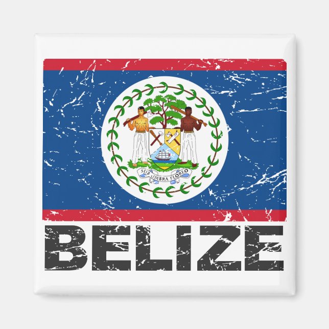 Íman Sinalizador Belize Vintage (Frente)