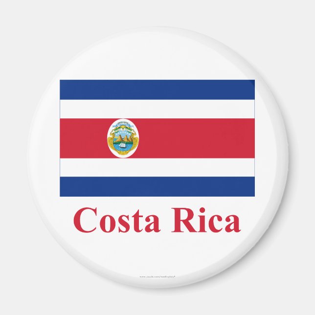 Íman Sinalizador Costa Rica com Nome (Frente)