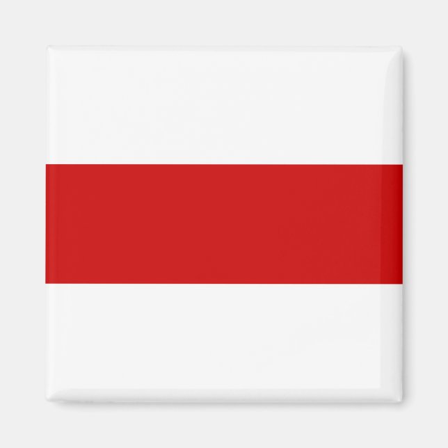 Íman Sinalizador da Bielorrússia (Vermelho e Branco) (Frente)