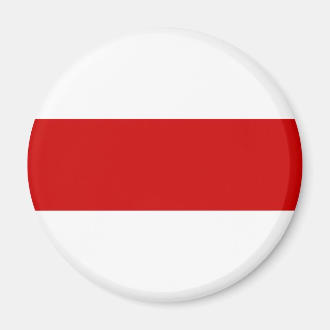 Íman Sinalizador da Bielorrússia (Vermelho e Branco) (Frente)