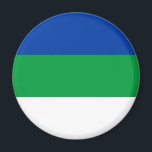 Íman Sinalizador da República do Komi<br><div class="desc">Bandeira Patriótica da República Komi.</div>