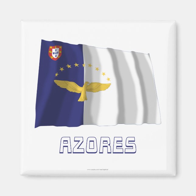 Íman Sinalizador de Ativação dos Açores com Nome (Frente)