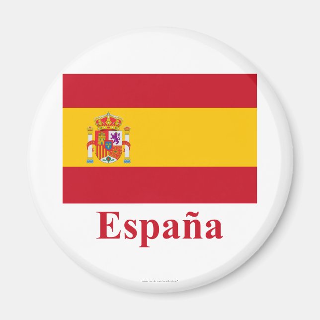 Íman Sinalizador de espanha com nome em espanhol (Frente)