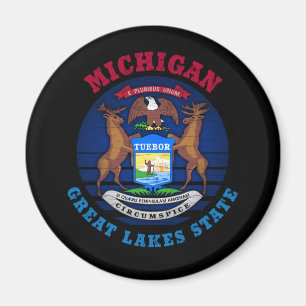 ÍMAN SINALIZADOR DE ESTADO DO EXCELENTE MICHIGAN