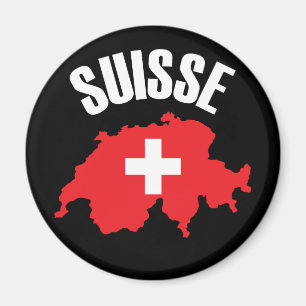 Íman Sinalizador de Mapa de Suiça do Suisse