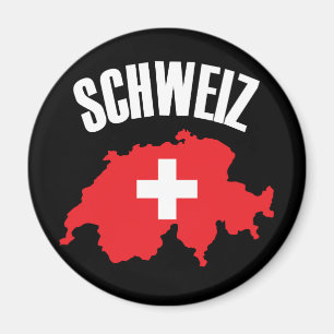 Íman Sinalizador de Mapa de Suiça Schweiz