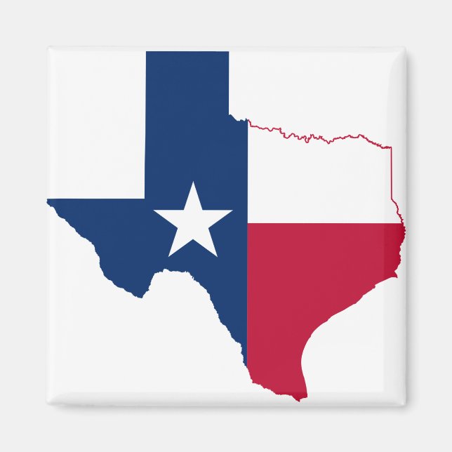 Íman Sinalizador de mapa do Texas (Frente)