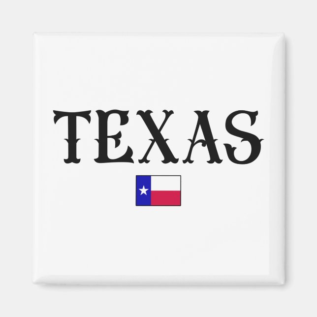 Íman Sinalizador de Mapa Estatal do Texas EUA (Frente)