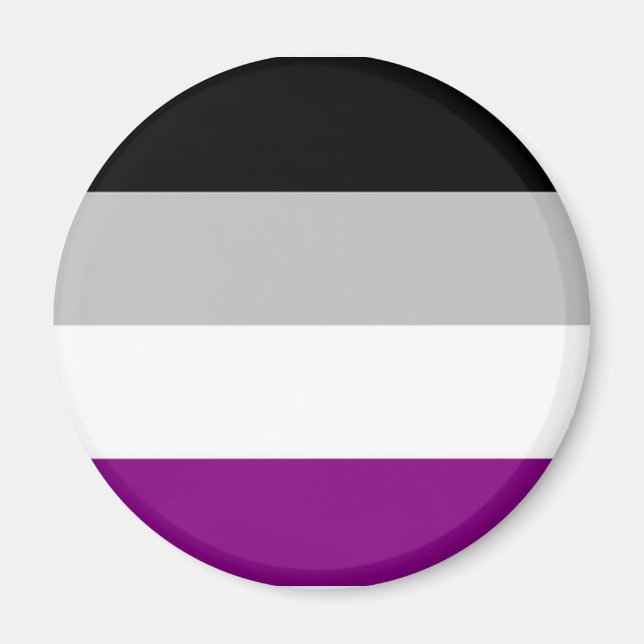 Íman Sinalizador de Orgulho Asexual (Frente)