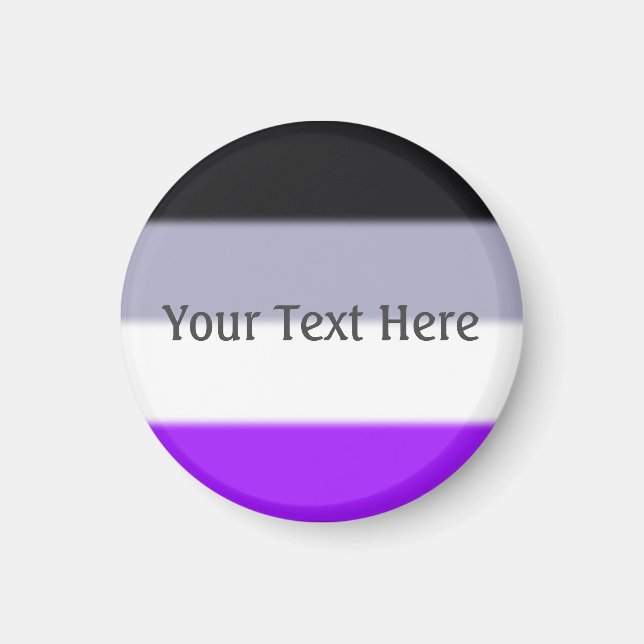 Íman Sinalizador de Orgulho Asexual de Queda (Frente)