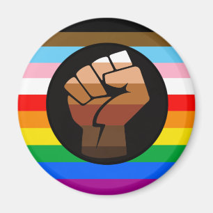 Íman Sinalizador de Orgulho POC de Progresso LGBTQ+