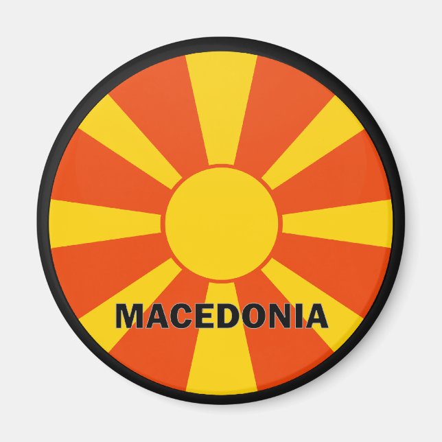 Íman Sinalizador de qualidade da rocha da Macedônia (Frente)