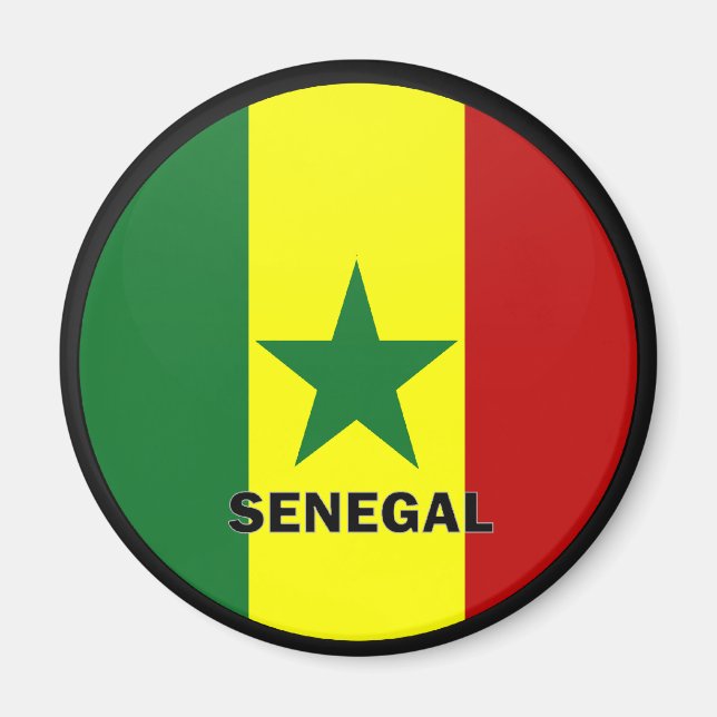 Íman Sinalizador de qualidade da rocha do Senegal (Frente)