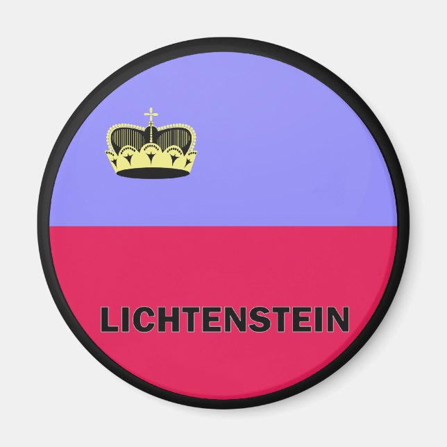 Íman Sinalizador de qualidade da rocha Lichtenstein (Frente)