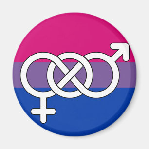 Íman Sinalizador de Símbolo de Orgulho Bissexual