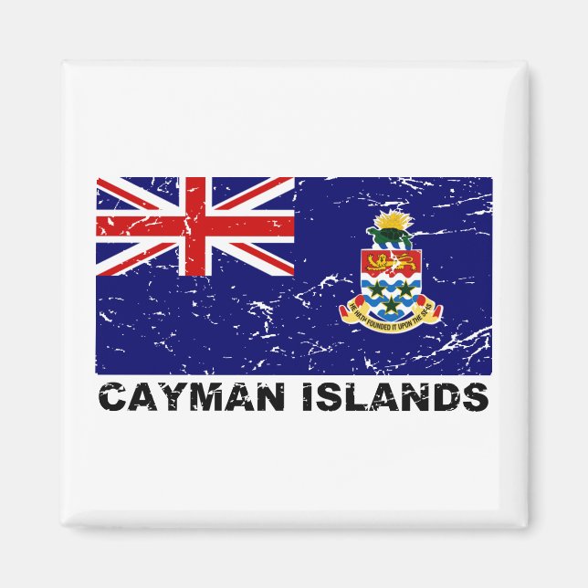 Íman Sinalizador de Vintage nas Ilhas Cayman (Frente)