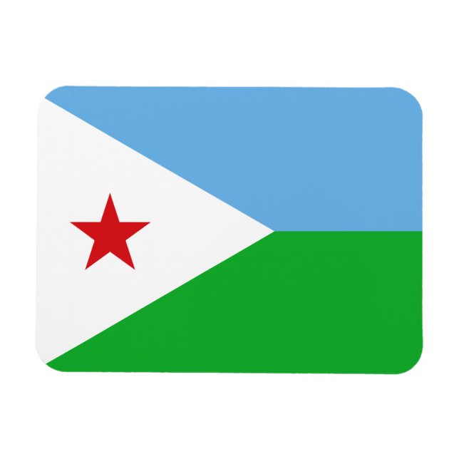 Íman Sinalizador Djibouti (Horizontal)