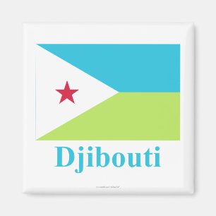 Íman Sinalizador Djibouti com Nome