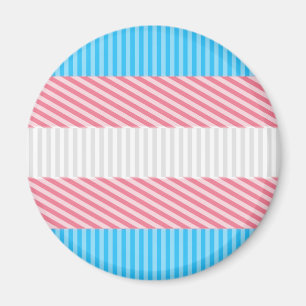 Íman Sinalizador do Abstrato Transgender Pride Stripe F
