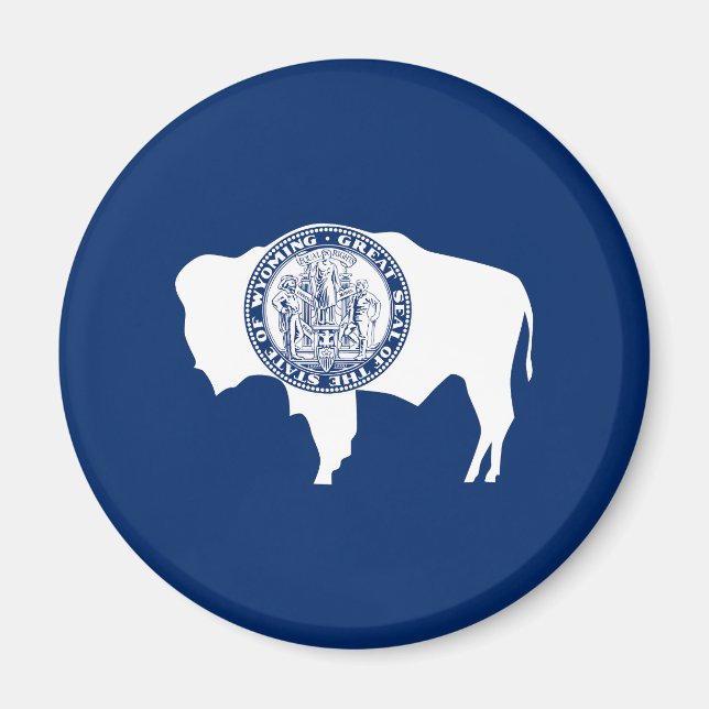 Íman Sinalizador do Estado Wyoming (Frente)