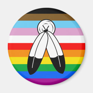 Íman Sinalizador do Orgulho de Progresso LGBTQ+ com Doi