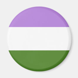 Íman Sinalizador do Orgulho do Genderqueer