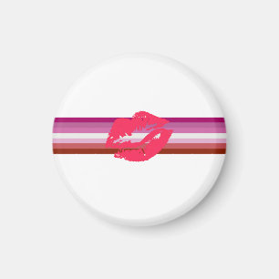 Íman Sinalizador do Orgulho Lésbico Lipstick