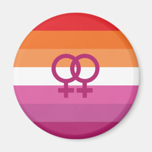 Íman Sinalizador do Orgulho Lésbico WLW (Sunset)