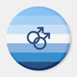 Íman Sinalizador do Orgulho Mmasculino do Gay MLM