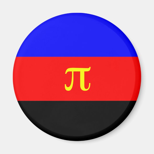 Íman Sinalizador do Orgulho Polimário (Frente)