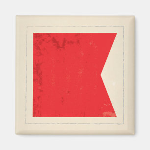 Íman Sinalizador do sinal "B" na letra náutica