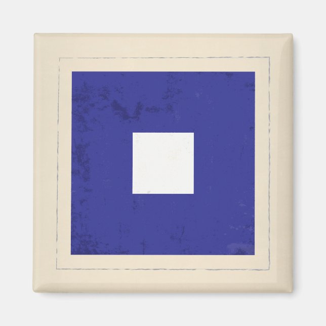 Íman Sinalizador do sinal "P" em letras náuticas (Frente)