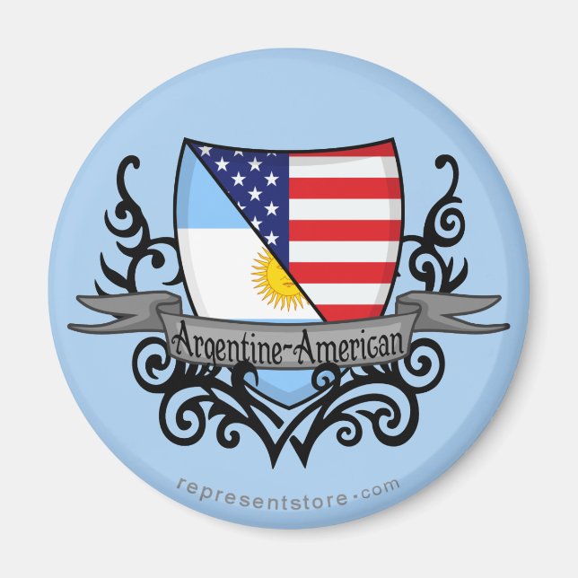 Íman Sinalizador Escudo Argentino-Americano (Frente)