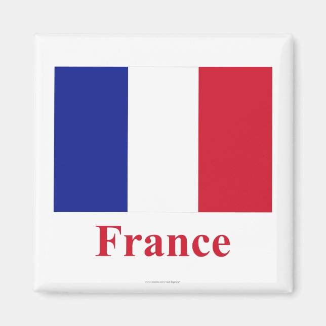 Íman Sinalizador França com Nome (Frente)