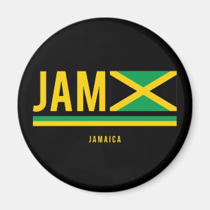 Íman Sinalizador Jamaica Código ISO Alpha 3 Design Magn