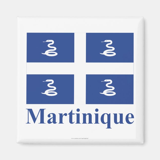 Íman Sinalizador Martinique com Nome (Frente)