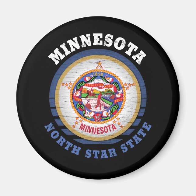ÍMAN SINALIZADOR MINNESOTA NORTH STAR (Frente)