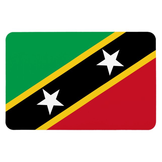 Íman Sinalizador santo Kitts & Nevis (Horizontal)