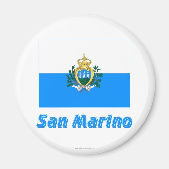Íman Sinalizador São Marino com Nome (Frente)