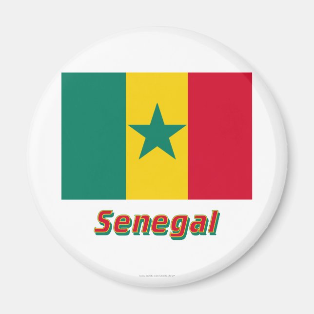 Íman Sinalizador Senegal com Nome (Frente)
