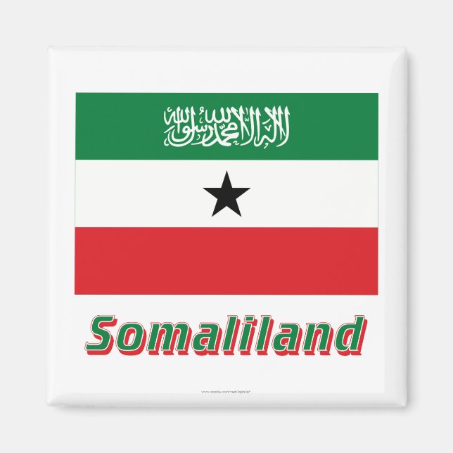 Íman Sinalizador Somaliland com Nome (Frente)