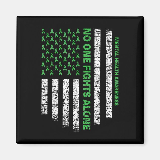 Íman Sinalizador Sozinho Saúde Mental Sensibilização Ni (Frente)