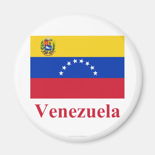 Íman Sinalizador Venezuela com Nome (Frente)