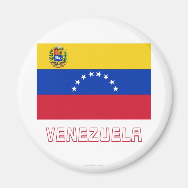 Íman Sinalizador Venezuela com Nome (Frente)