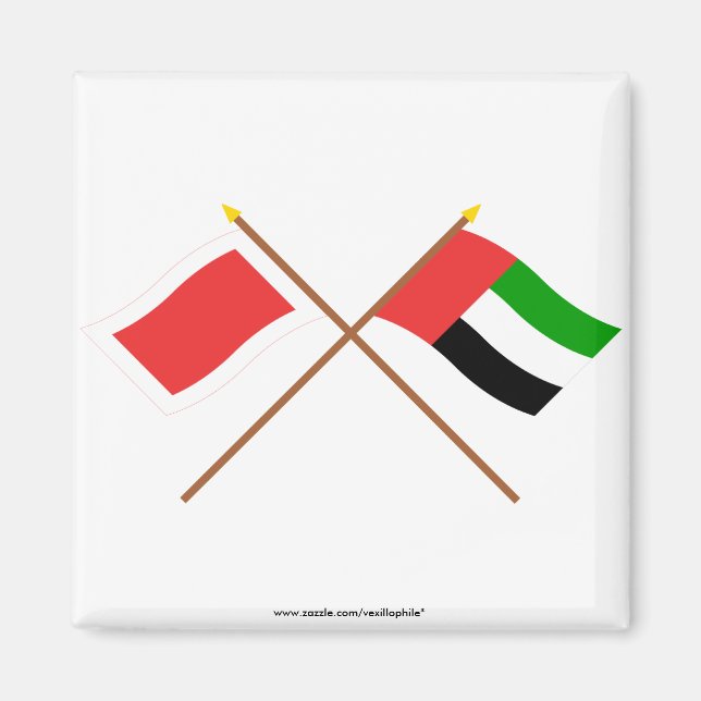 Íman Sinalizadores cruzados dos EAU e Sharjah (Frente)